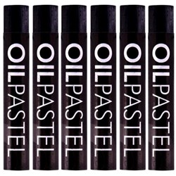 Mungyo Oil Pastels Black, Pack of 6