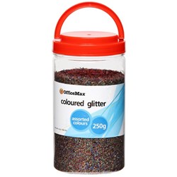 OfficeMax Bright Coloured Glitter Assorted 250g