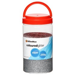 OfficeMax Bright Coloured Glitter Silver 250g