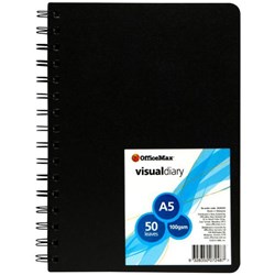 OfficeMax A5 Spiral Visual Diary 50 Leaves