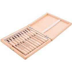 Boxed Woodcut Knife Set, Set of 10