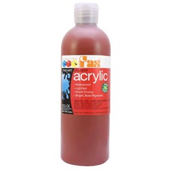 Fas Student Acrylic Paint 500ml Red Oxide