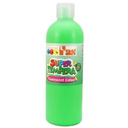 Fas Super Tempera Poster Paint 500ml Fluoro Green