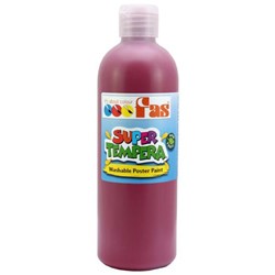 Fas Super Tempera Poster Paint 500ml Burgundy
