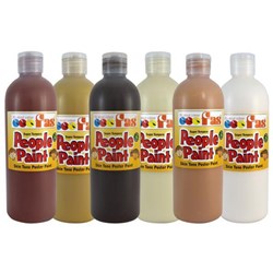 Fas Super Tempera People Paint 500ml Flesh Tones, Pack of 6