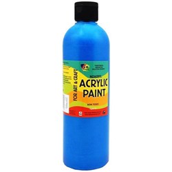 Five Star NZACRYL Acrylic Paint 500ml Metallic Blue
