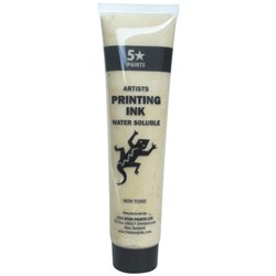 Five Star Water Based Printing Ink 115ml Clear Medium