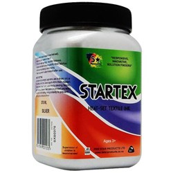 Five Star Startex Textile Ink 375ml Silver