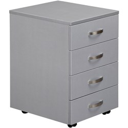 Spartan Mobile 4 Drawer Silver