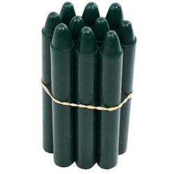 Retsol Hard Wax Crayons Dark Green, Set of 10
