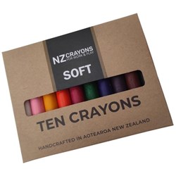 Retsol Soft Wax Crayons Assorted Colours, Set of 10