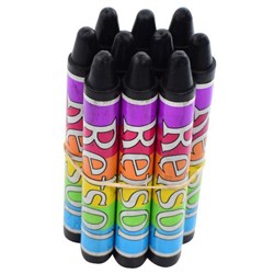 Retsol Soft Wax Crayons Black, Set of 10
