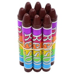 Retsol Soft Wax Crayons Brown, Set of 10