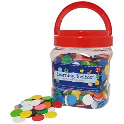 Learning Toolbox Maths Counters 22mm Solid Colours, Pack of 1000
