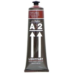 A2 Art Student Acrylic Paint 120ml Burnt Sienna