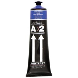 A2 Art Student Acrylic Paint 120ml Ultramarine Blue