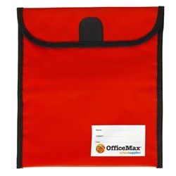 OfficeMax Journal Bag Large Hook & Loop Fastener 330x360mm Blue