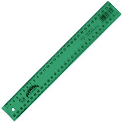 Plastic Superflex Ruler 30cm Green