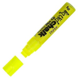 Texta Liquid Chalk Dry Wipe Window Marker 15mm Chisel Tip Yellow