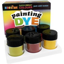 Fas Water Soluble Dye 15g Assorted Colours, Set of 6