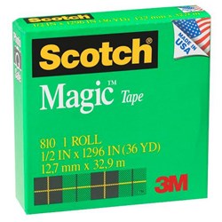 Scotch® Magic™ 810 Invisible Tape 12.7mm x 33m