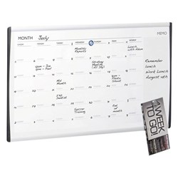 Quartet Arc Cubicle Calendar Board Magnetic 760 x 460mm