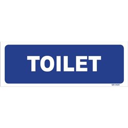 Toilet Sign 340x120mm