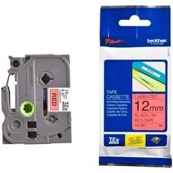 Brother Labelling Tape Cassette TZe-431 12mm x 8m Black on Red