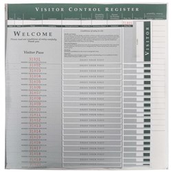 Kalamazoo Visitor Passes Self Adhesive, Pack of 100