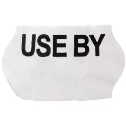 Meto Use By Pricing Label Tamperproof 18x11, 20 Rolls of 1500 Labels