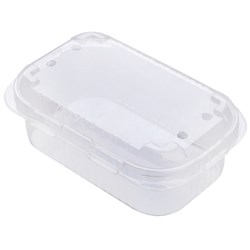 Punnet SPE Low Lid Holes Only 200g 144x96x53mm Clear, Carton of 450