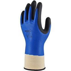 Showa 377 Full Dip Nitrile Gloves Foam Grip 2XL, Pair