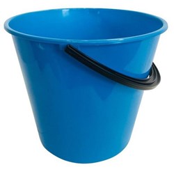 Plastic Bucket Round 9.6L Blue