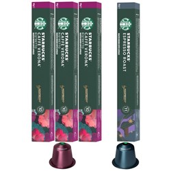 Starbucks Caffe Verona Coffee Capsules, 3 Boxes of 10