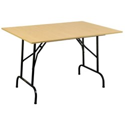 Canteen Folding Table 1800mm Tawa/Black