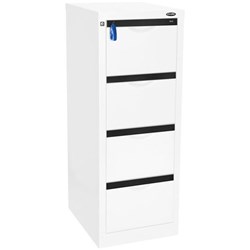 Europlan 505W Forte Filing Cabinet 4 Drawer Arctic White