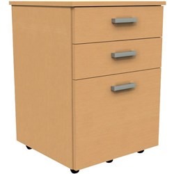 Slimline Mobile 3 Drawer Tawa