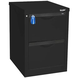 Europlan 505W Forte Filing Cabinet 2 Drawer Matte Black