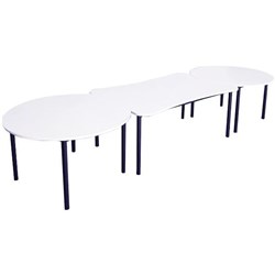 Dog & Bone Table Set Snowdrift White 750mm