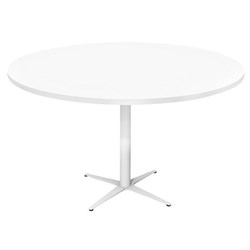 Meeting Table Round 1200mm White Ocean Base Snowdrift White