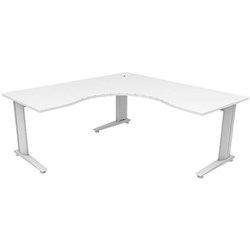 Energy Single User Workstation 1800mm White/Silver