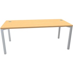 City Desk 1800x800x720mmmm Silver Legs Tawa