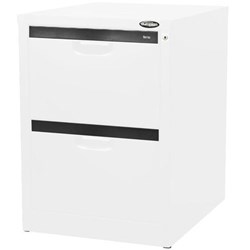 Europlan 2 Drawer Under Desk Filing Cabinet Arctic White