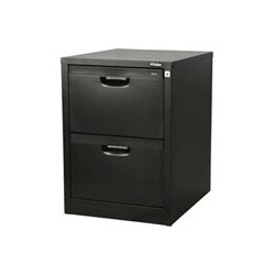 Europlan 2 Drawer Under Desk Filing Cabinet Matt Black