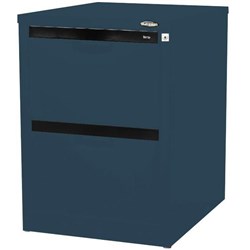 Europlan 2 Drawer Under Desk Filing Cabinet Night Blue