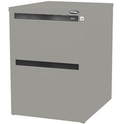 Europlan 2 Drawer Under Desk Filing Cabinet Stone Grey