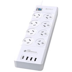 Sansai 8-Way Powerboard 8 Socket 4 USB