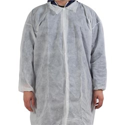 Disposable Visitor Lab Coat, Pack of 10