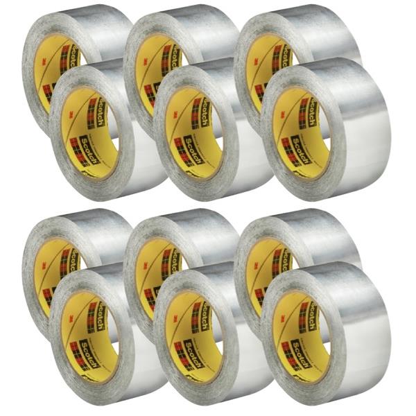 Scotch® 425 Aluminium Foil Tape 50mm x 55m, Carton of 12 OfficeMax NZ
