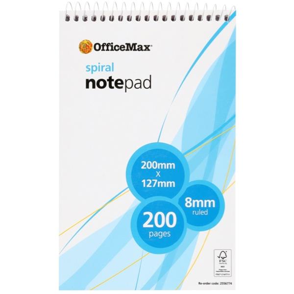 OfficeMax Shorthand Notebook Top Opening 200 Pages FSC OfficeMax NZ